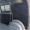 VW Transporter SWB Hex Ply van lining kit with topography pattern close up