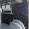 VW Transporter SWB Hex Ply van lining kit with topography pattern close up