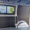 VW Transporter SWB Hex Ply van lining kit with topography pattern close up
