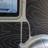 VW Transporter SWB Hex Ply van lining kit with topography pattern close up