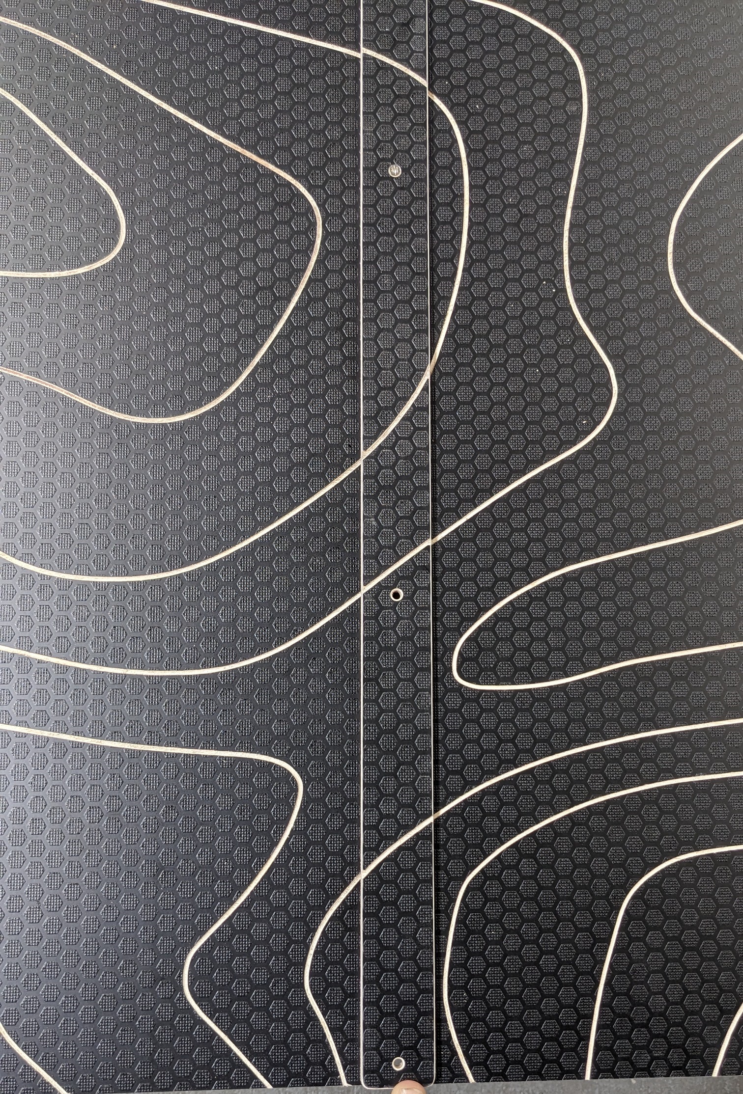 VW T6 hex roof topography close up