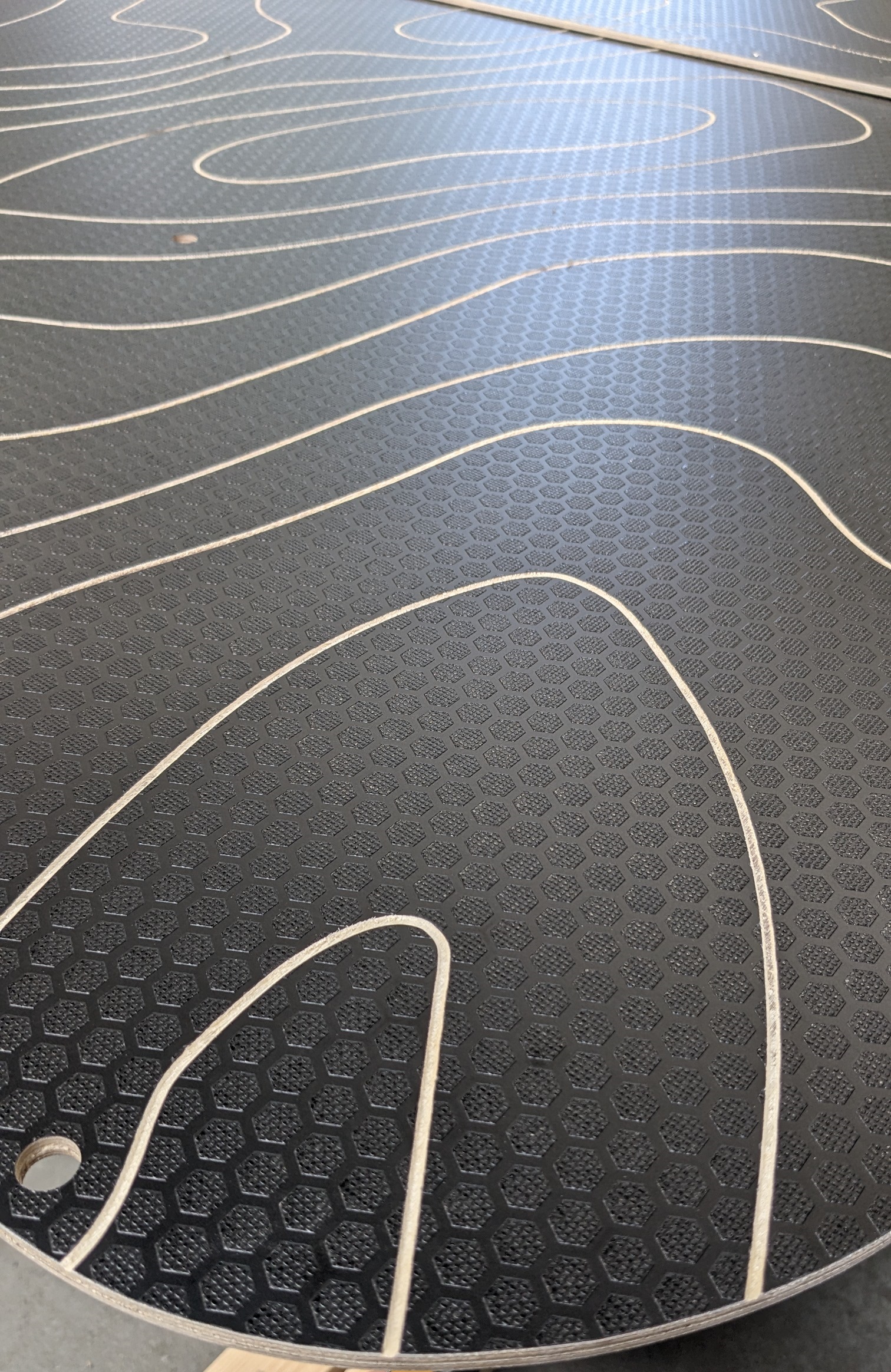 VW T6 hex roof topography close up
