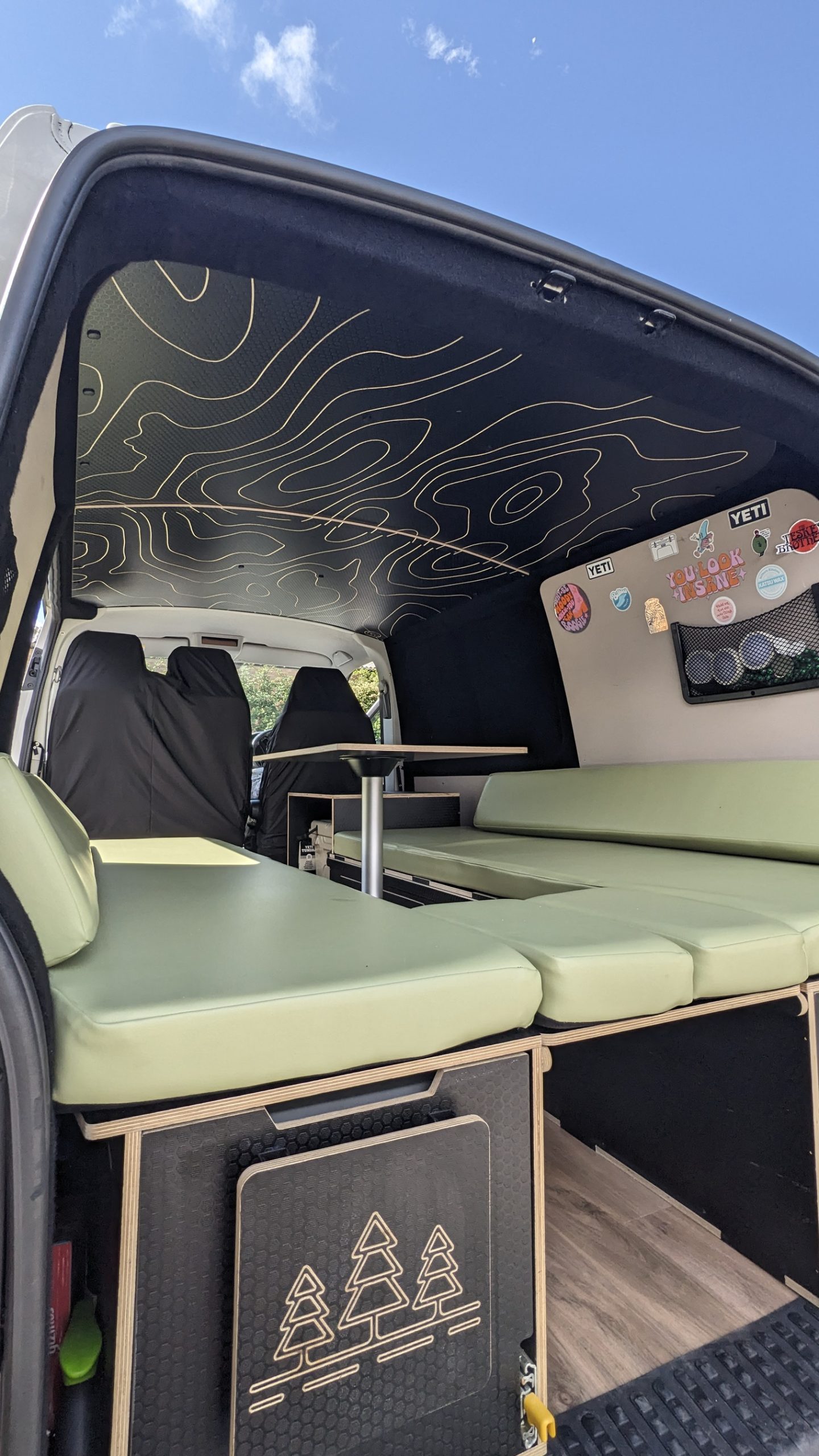 VW T6 hex roof topography fully fitted